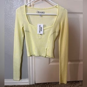 Urban outfitters yellow long sleeve